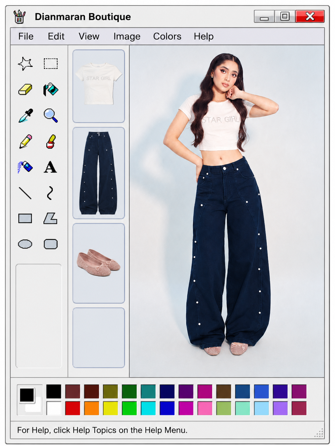 Star girl tee