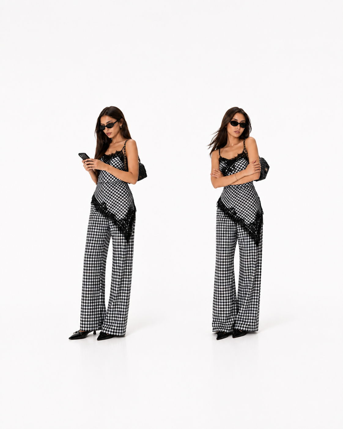 black & white set