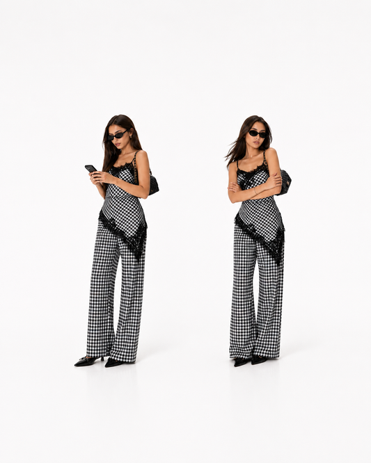 black & white set