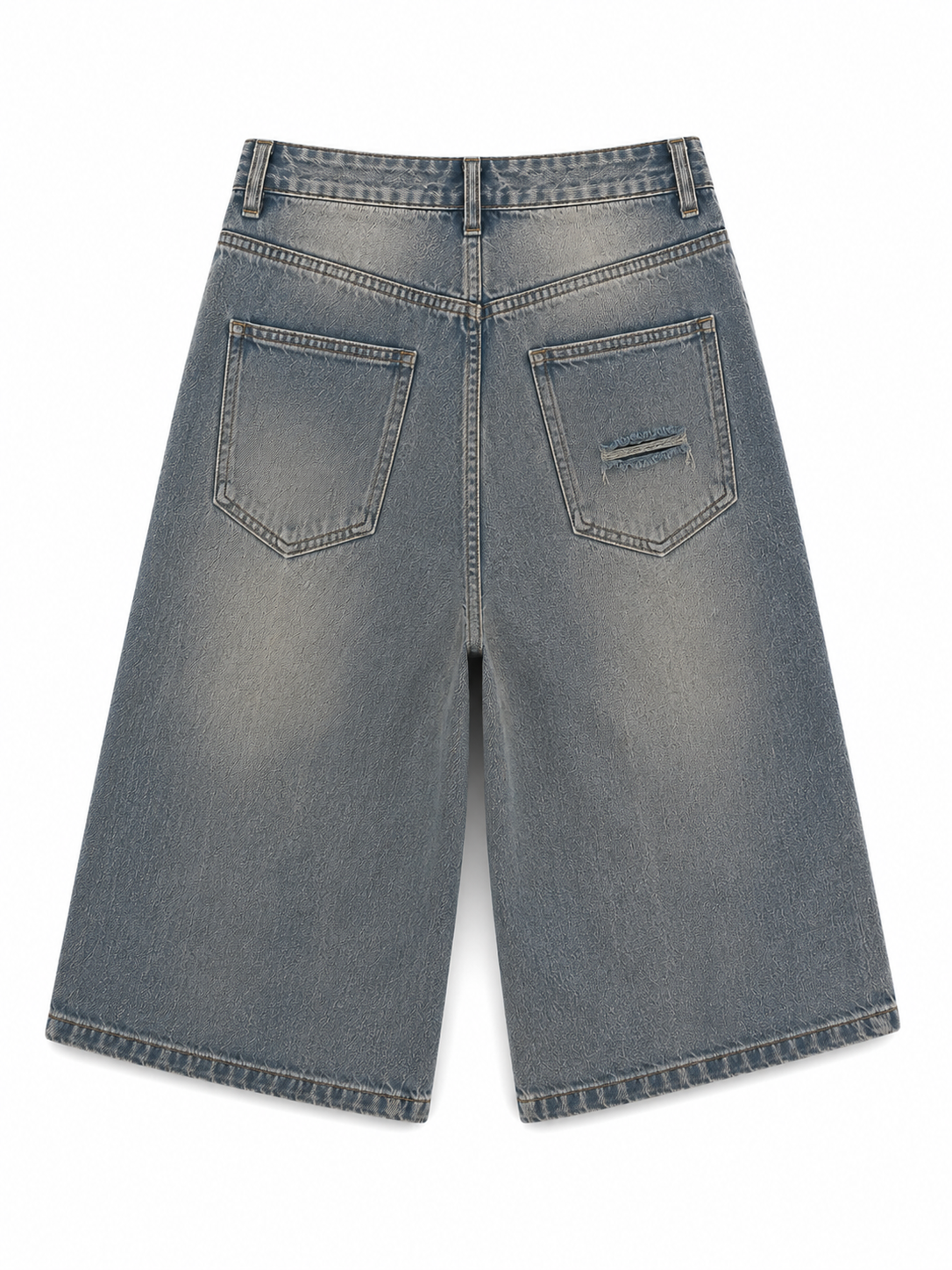 Long denim short