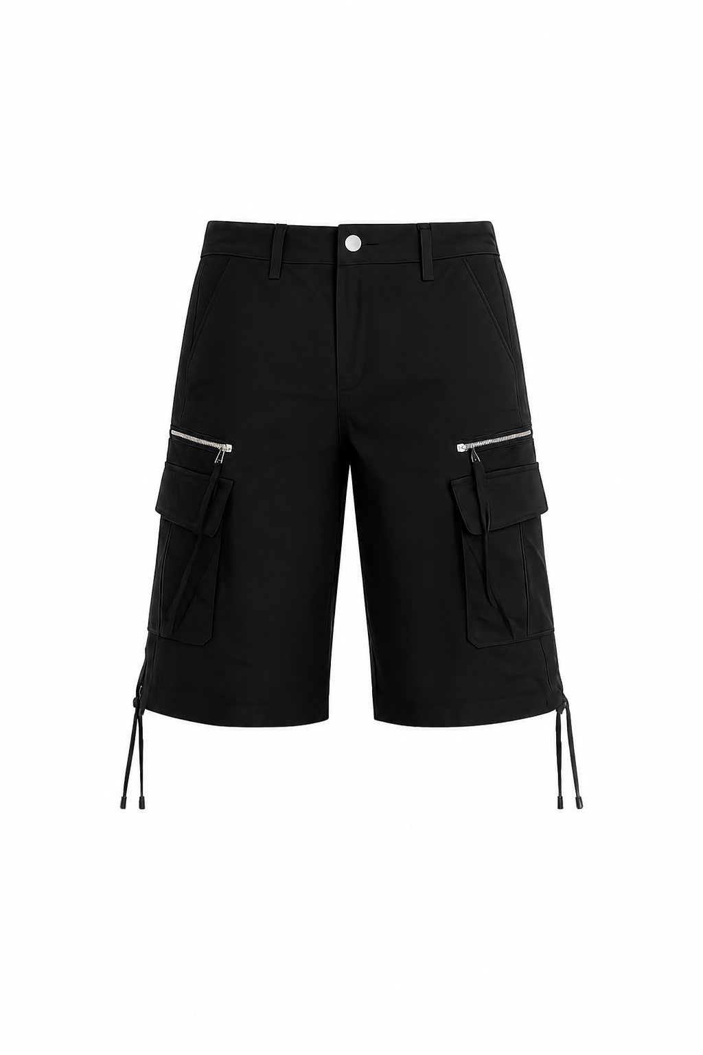 Black cargo shorts
