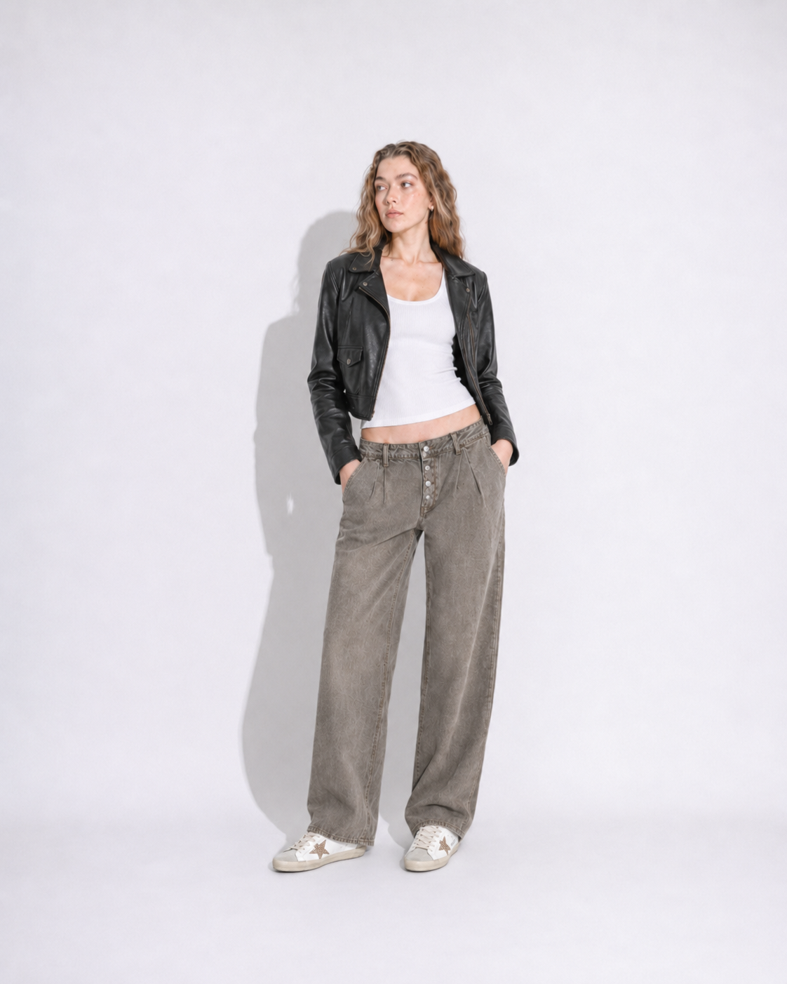 Grey jeans