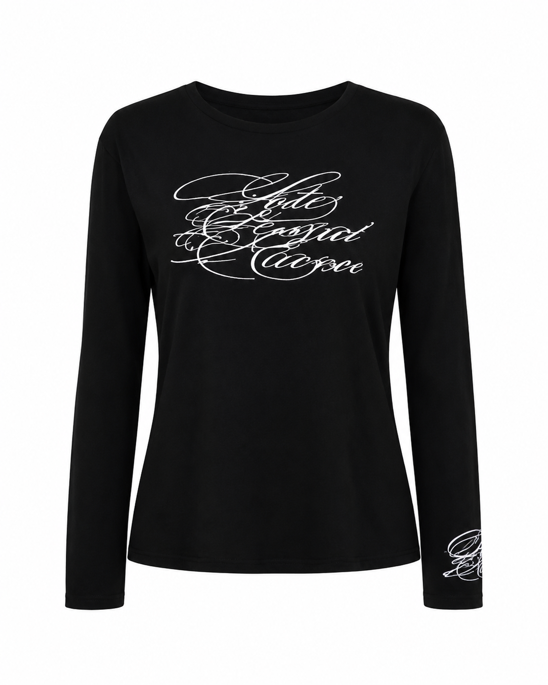 Black long-sleeved tee