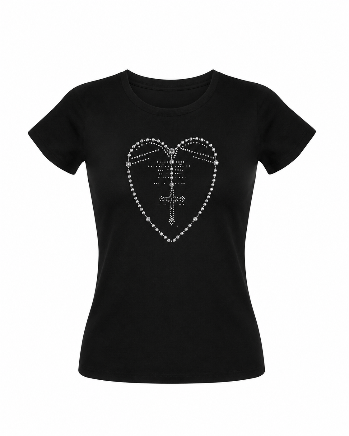 Black heart tee